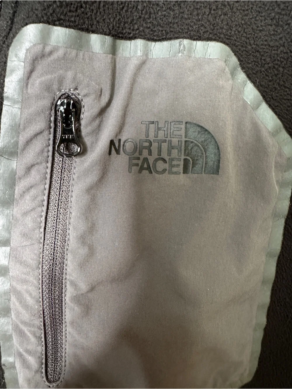 The North Face Full Zip Fleece Jacket XL Black Full Zip Chest Pocket Outdoor